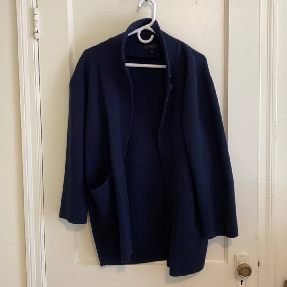 J. Crew Navy Sophie Sweater Blazer